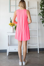 Load image into Gallery viewer, Heimish Full Size V-Neck Mini Tank Dress with Pockets