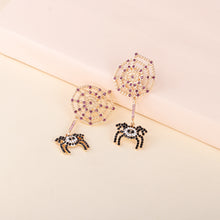 Load image into Gallery viewer, Spider Rhinestone Alloy Earrings