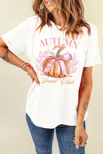 Load image into Gallery viewer, Pumpkin Graphic Round Neck Short Sleeve T-Shirt