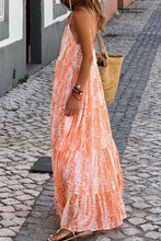 Load image into Gallery viewer, Printed Scoop Neck Maxi Cami Dress