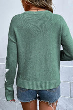 Load image into Gallery viewer, Star Round Neck Dropped Shoulder Sweater