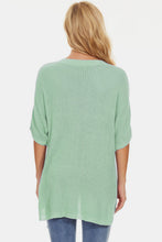 Load image into Gallery viewer, Pocketed V-Neck Half Sleeve Knit Top