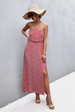 Load image into Gallery viewer, Strapless Split Maxi Dress