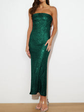 Load image into Gallery viewer, Sequin Cutout Tube Dress