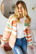 Load image into Gallery viewer, Haptics Full Size Button Down Striped Sweater Cardigan