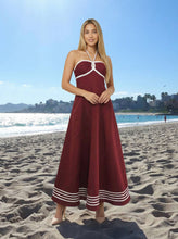 Load image into Gallery viewer, Rope-trim Maxi dress