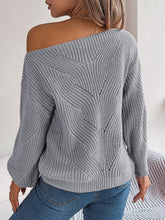 Load image into Gallery viewer, Openwork Long Sleeve Sweater