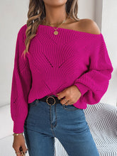 Load image into Gallery viewer, Openwork Long Sleeve Sweater