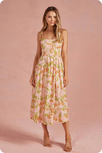Load image into Gallery viewer, Bloom Meadow Sleeveless Pleat Midi Dress