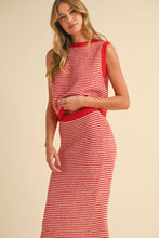 Load image into Gallery viewer, SWEATER SLEEVELESS TOP AND MAXI PENCIL SKIRT SET