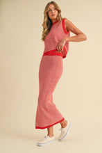 Load image into Gallery viewer, SWEATER SLEEVELESS TOP AND MAXI PENCIL SKIRT SET