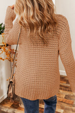 Load image into Gallery viewer, Openwork Round Neck Long Sleeve Sweater