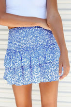 Load image into Gallery viewer, Printed Frill Trim Smocked Mini Skirt