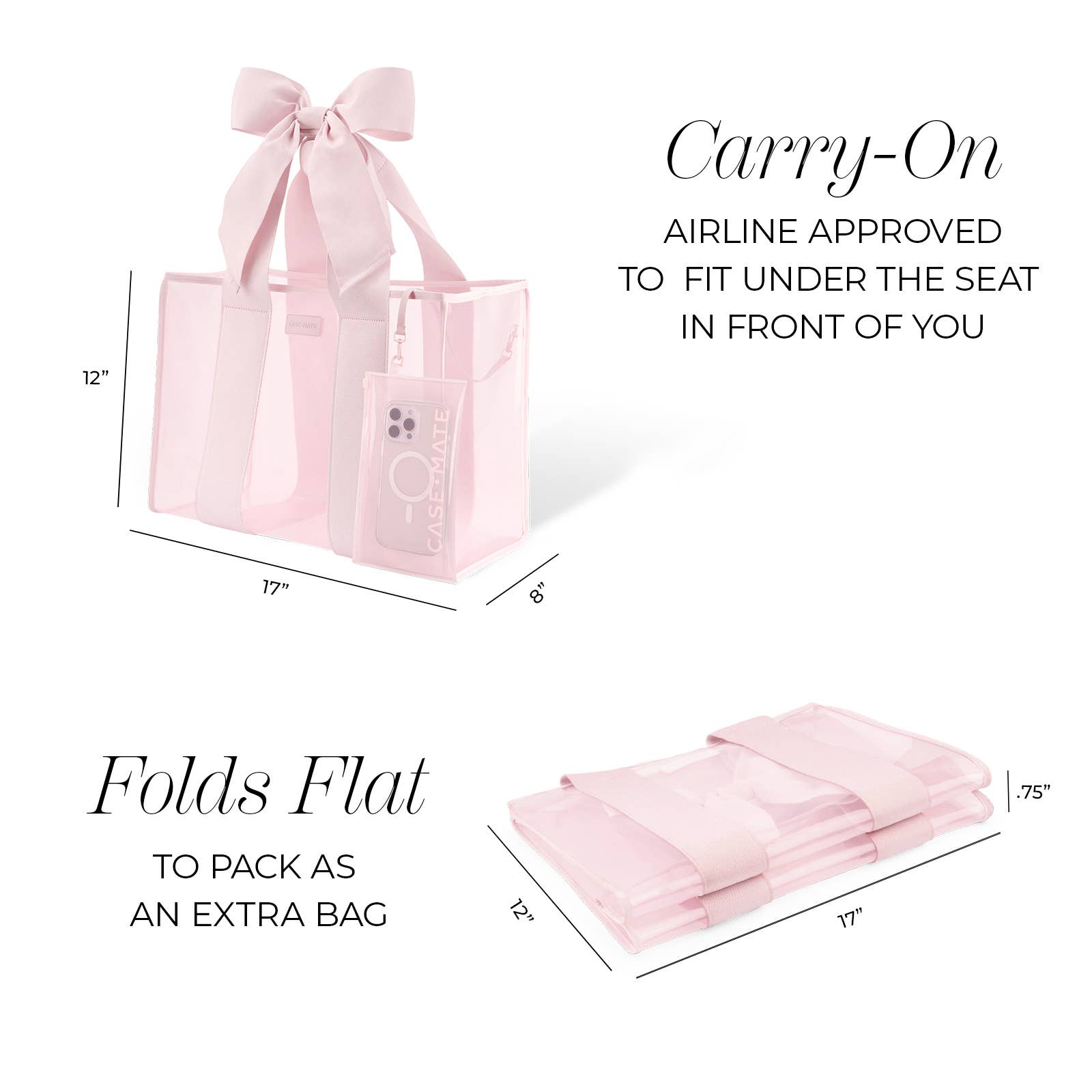 *SALE* Special Edition Bow Jelly Tote With Phone Pouch