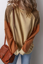 Load image into Gallery viewer, Color Block Long Sleeve Sweatshirt