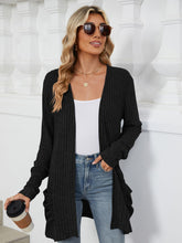 Load image into Gallery viewer, Pocketed Open Front Long Sleeve Cardigan