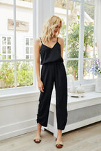 Load image into Gallery viewer, V-Neck Spaghetti Strap Sleeveless Jumpsuit