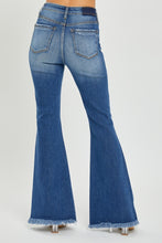 Load image into Gallery viewer, RISEN Full Size High Rise Front Slit Frayed Hem Flare Jeans