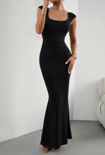 Load image into Gallery viewer, Cap Sleeve Scoop Neck Maxi Dress