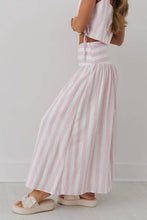 Load image into Gallery viewer, STRIPED MIDI A-LINE VACATION SKIRT SET