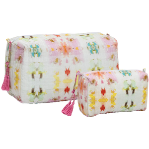 Giverny Small Cosmetic Bag: Small (7"x2.5"x4")