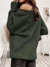 Load image into Gallery viewer, One Shoulder Long Sleeve Sweater