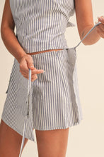 Load image into Gallery viewer, OPEN BACK WITH STRAP AND SKORT SET