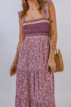 Load image into Gallery viewer, Floral Square Neck Maxi Dress