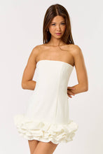 Load image into Gallery viewer, Puffy Ruffled Tube Mini Dress with Lining Short Ins: Pink / L