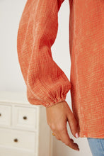 Load image into Gallery viewer, Frill V-Neck Balloon Sleeve Blouse