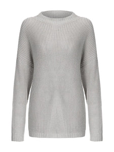 Round Neck Drop Shoulder Sweater