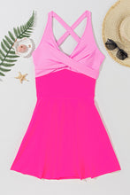 Load image into Gallery viewer, Crisscross V-Neck One-Piece Swimwear