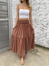 Load image into Gallery viewer, Printed Elastic Waist Maxi Skirt