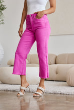 Load image into Gallery viewer, RFM Crop Chloe Full Size Tummy Control High Waist Raw Hem Jeans