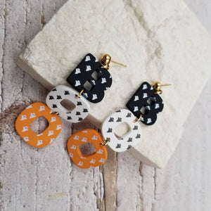 Halloween BOO Ghost Earrings