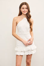 Load image into Gallery viewer, RUFFLE TIERED CROCHET HALTER DRESS: KELLY GREEN / M