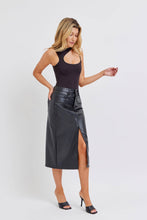 Load image into Gallery viewer, High Rise Midi Skirt with Front Slit/XL