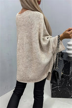 Load image into Gallery viewer, Round Neck Batwing Sleeve Sweater