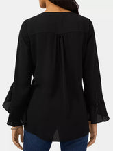 Load image into Gallery viewer, V-Neck Flounce Sleeve Blouse