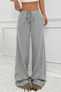 Summer Striped Drawstring Pants