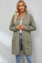 Load image into Gallery viewer, Open Front Long Sleeve Cardigan