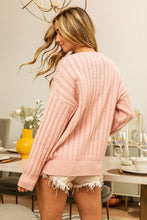 Load image into Gallery viewer, BiBi Pearl &amp; Rhinestone Decor Long Sleeve Sweater