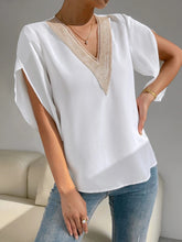 Load image into Gallery viewer, V-Neck Short Sleeve Blouse