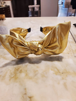 Gold Lame Headband