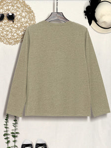 Round Neck Long Sleeve T-shirt