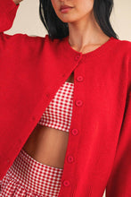 Load image into Gallery viewer, Knit Button Up Cardigan Sweater