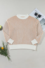 Load image into Gallery viewer, Round Neck Dropped Shoulder Sweater