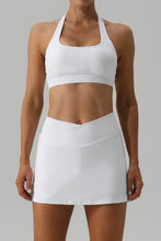 Load image into Gallery viewer, Halter Neck Tank and Slit Skirt Active Set