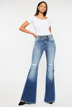 Load image into Gallery viewer, Kancan High Rise Wide Waistband Flare Jeans