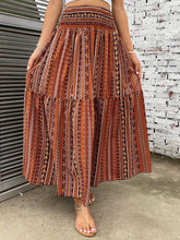 Load image into Gallery viewer, Printed Elastic Waist Maxi Skirt